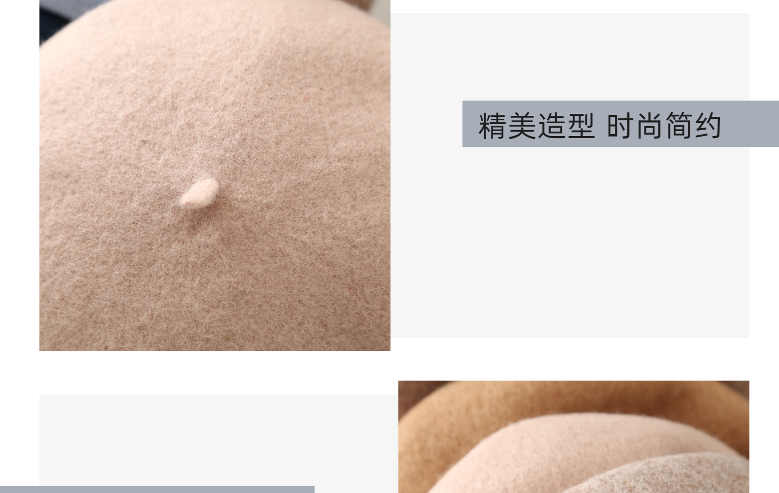 帽子女时尚秋冬羊毛贝雷帽韩国画家帽女生蓓蕾帽文艺百搭南瓜帽冬详情10