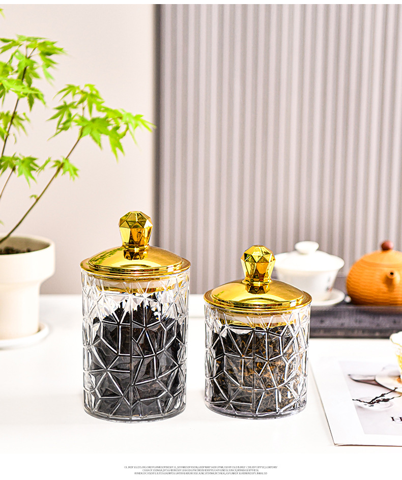 幼儿园学习糖果整理小罐子 桌面零食储物盒子塑料透明带盖密封罐详情12