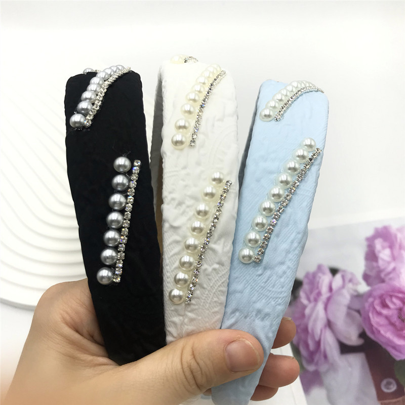 韩版3CM彩色丝光缎面布艺发箍刘亦菲同款纯色海绵头箍百搭发饰详情4