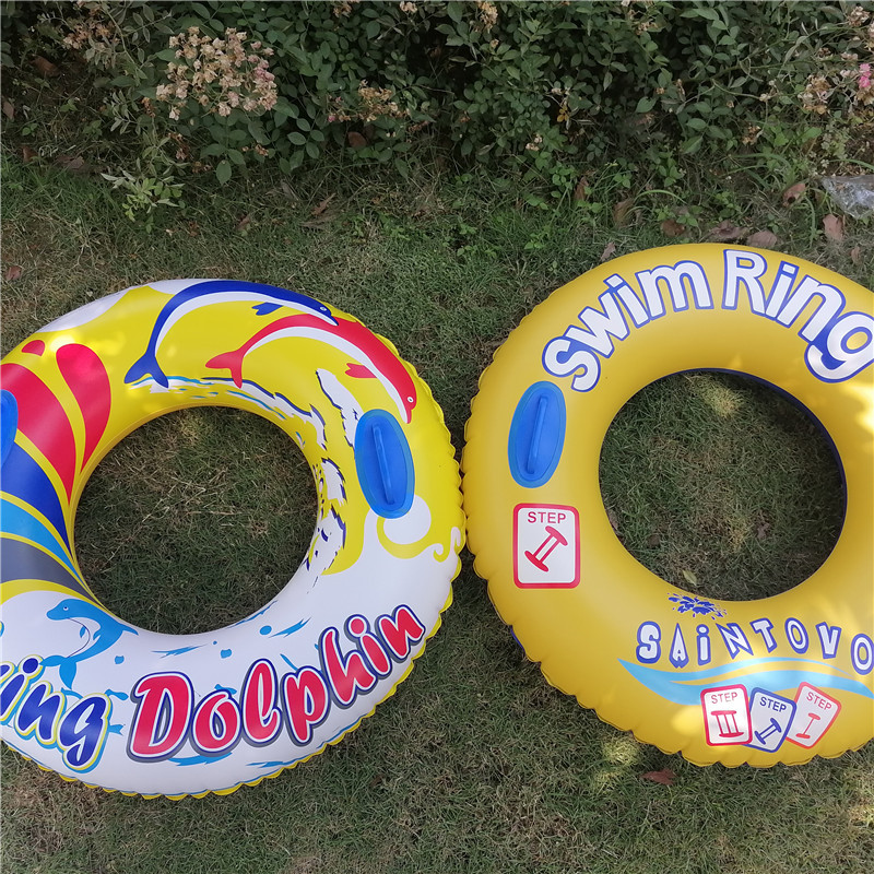 Factory direct sales of thickened and large-sized life buoys and swimming rings with handles, new types of swimming rings in stock for wholesale pic 7