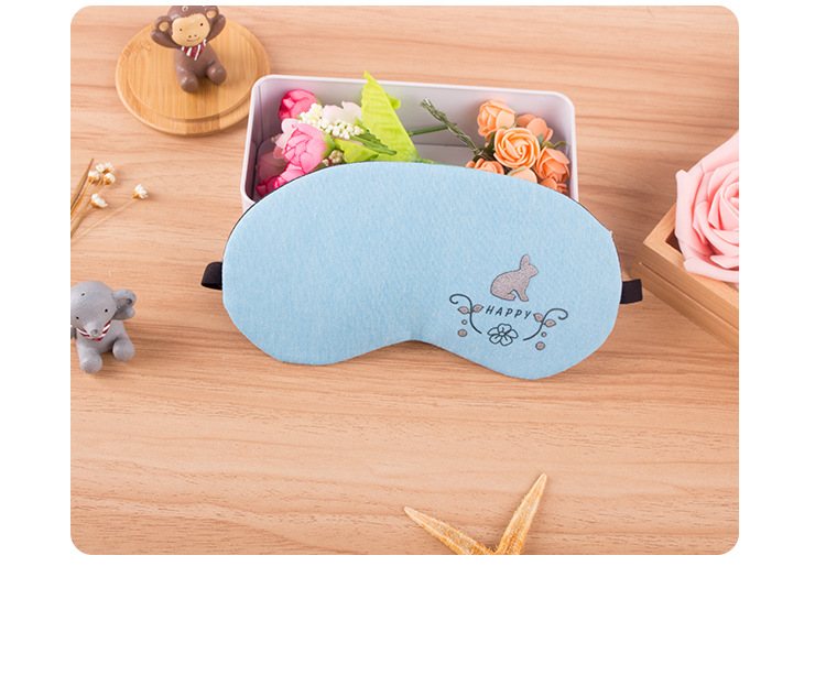 Creative and fashionable cold and hot compress ice pack, light-blocking eye mask, cute cartoon girl travel breathable eye-protecting sleep eye mask pic 10