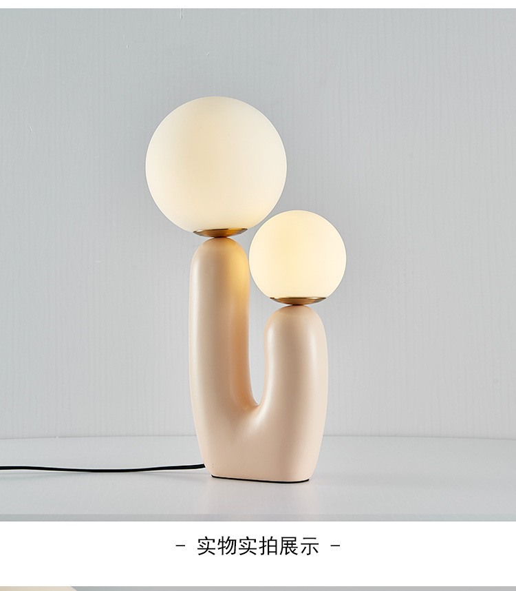 Nordic minimalist table lamp, personalized and light luxury bedside cartoon cute decoration, bedroom, study and living room LED table lamp pic 6