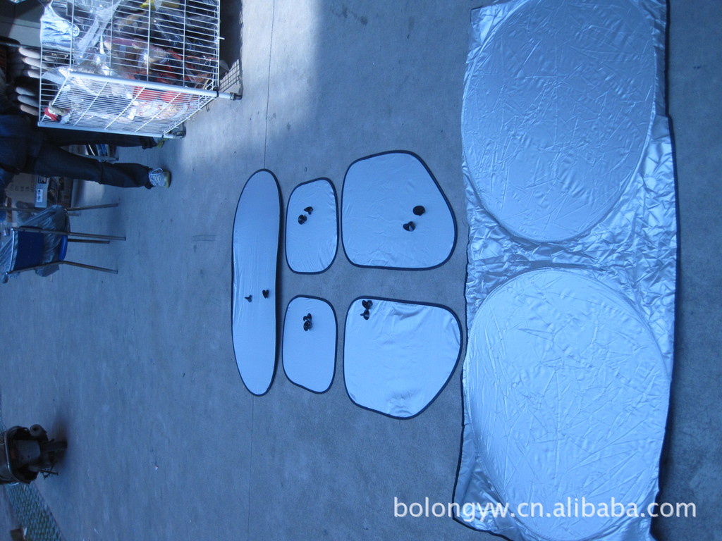 涂银6件套 6件套太阳挡 汽车遮阳挡 170T太阳挡 涂银布一件代发详情5