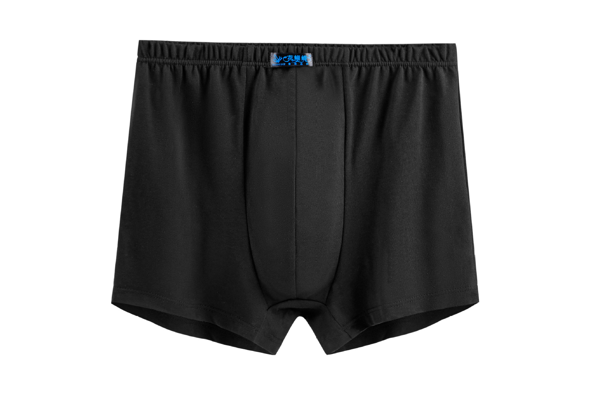 工厂批发花蝴蝶品牌纯棉中腰中老年人男士纯色平角大码内裤夏季裤详情2