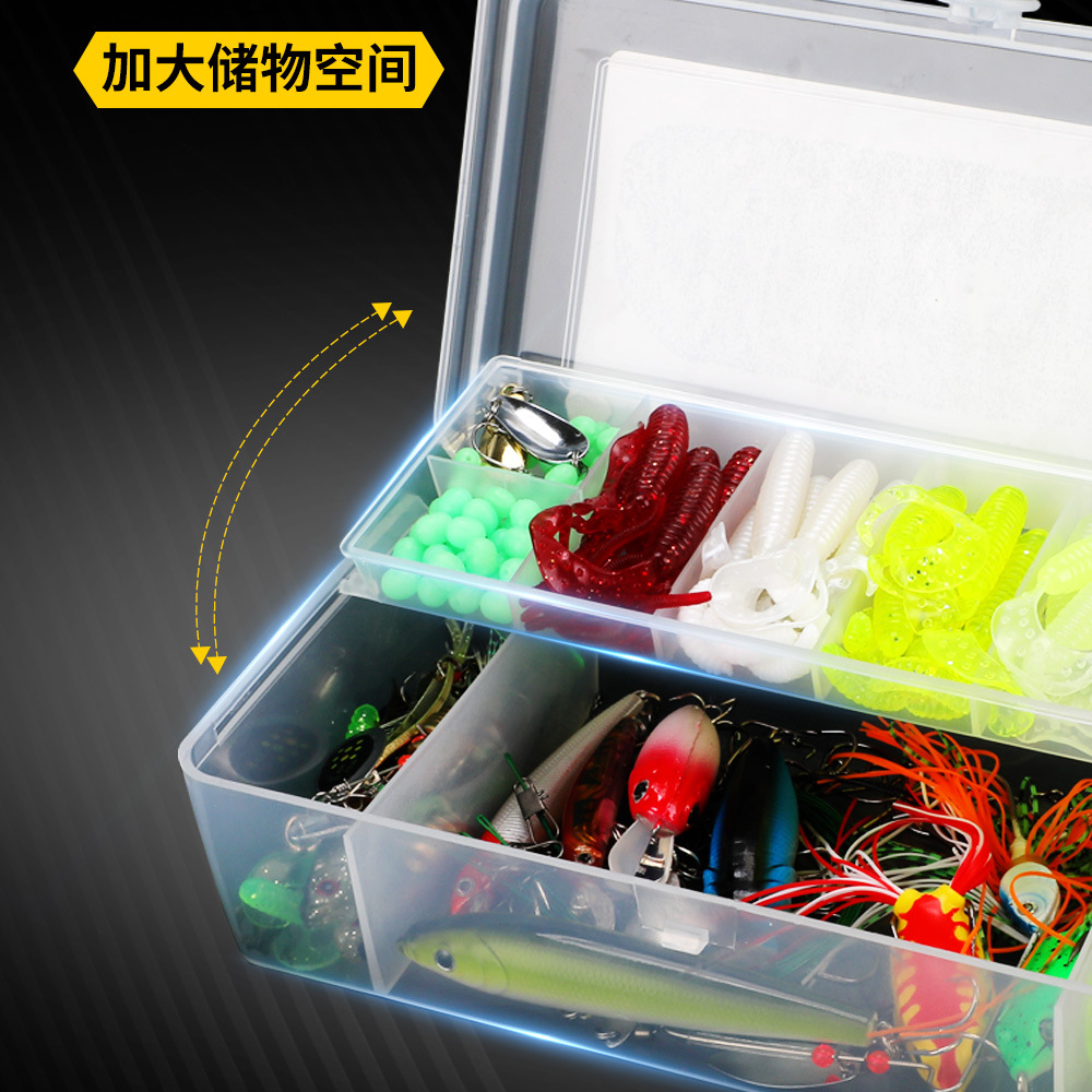 渔安 215件路亚饵套装 渔具配件套装跨境电商鱼饵硬饵软饵套装详情10