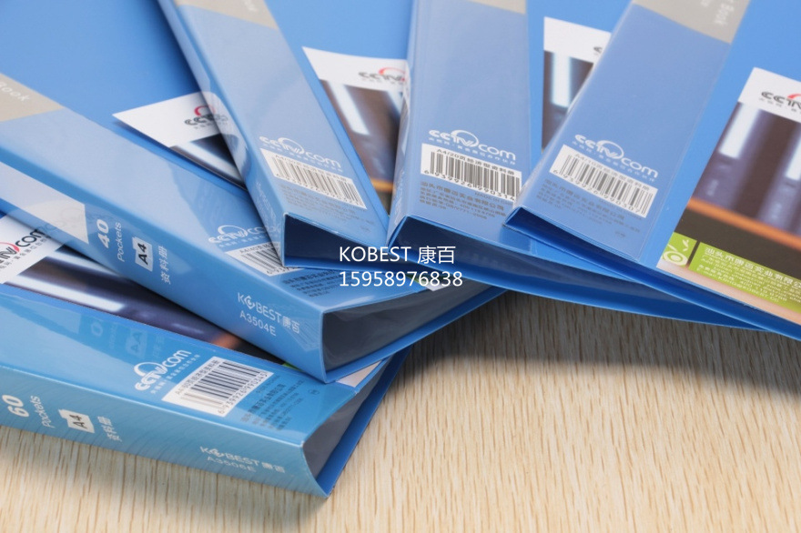 Aliexpress supply KOBEST Kangbai A4-100 page high-end information booklet Insert folder bag A3510E pic 32