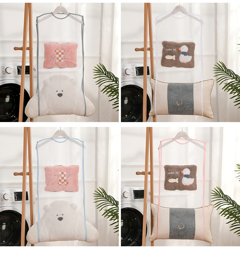 Japanese-style household pillow drying wonder, drying net bag, hanging bag, balcony outdoor storage net bag, pillow drying net pic 11