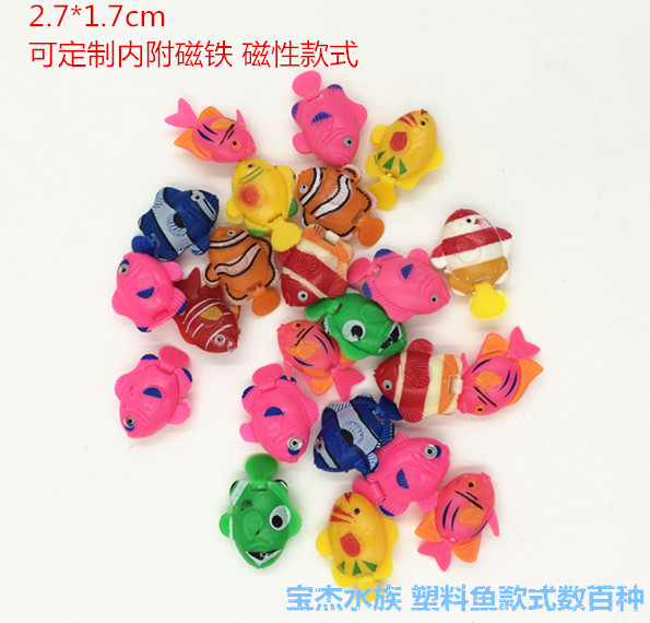 Wholesale of 10 floating plastic fish for fish tank decoration, including octopuses, plastic jellyfish and simulated small artificial fish pic 50