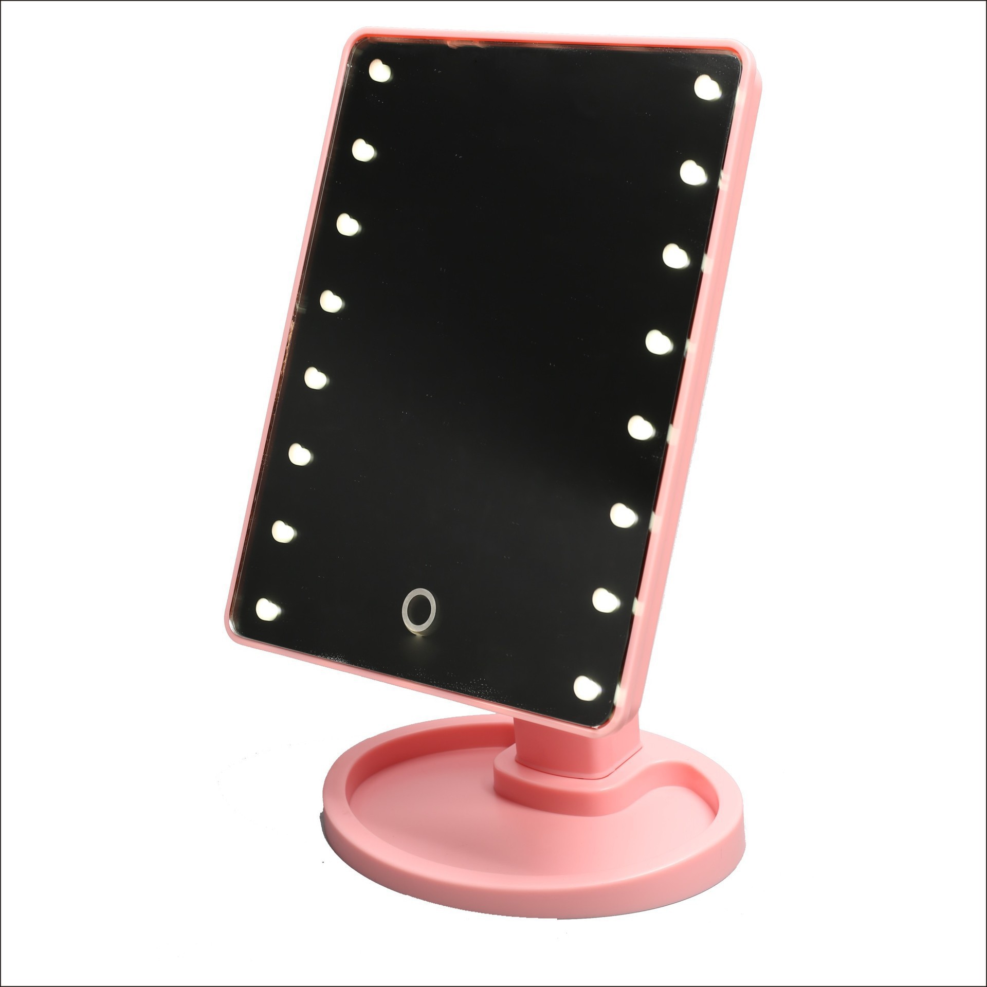 360-degree rotating dressing mirror, LED storage, makeup mirror, touch sensor, 16 lights, 22 lights, makeup mirror table style pic 5