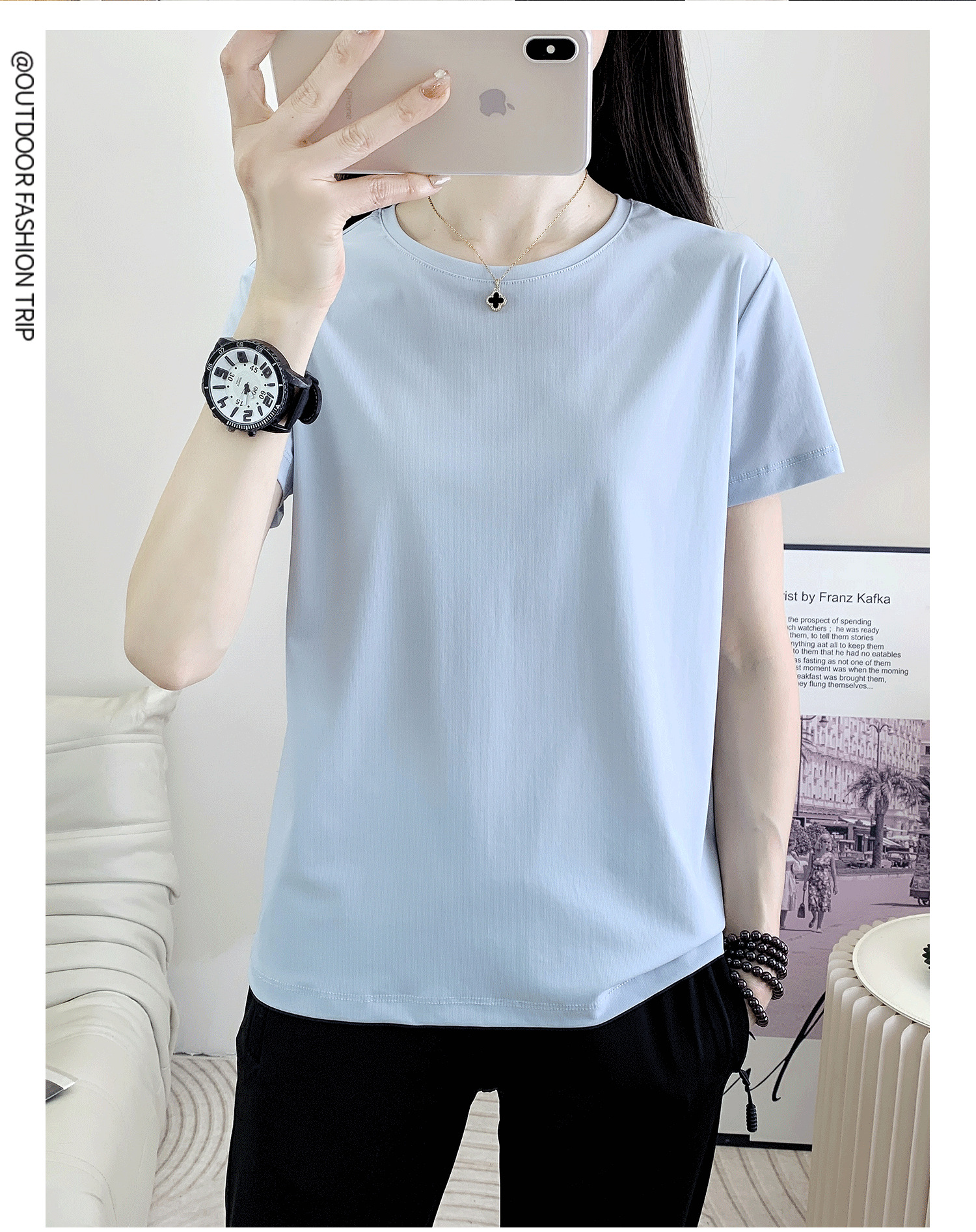 速干衣女短袖冰丝快干衣服批发户外运动跑步快干透气圆领t恤衫男详情36