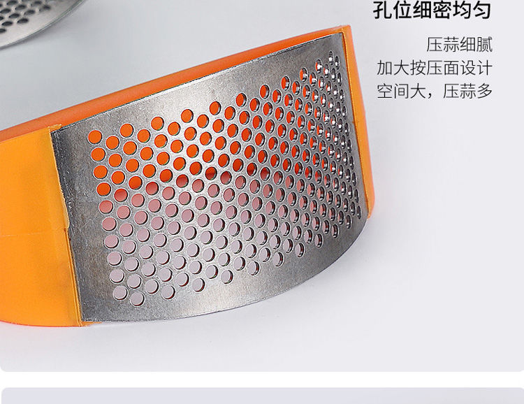 Large household ring-shaped garlic puree press, garlic mopping machine, stainless steel manual garlic paste picking tool, garlic peeling tool pic 14
