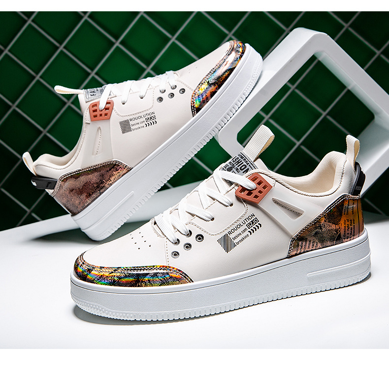 国潮时尚板鞋青年低帮皮面休闲运动潮鞋2022春季新款直播男鞋批发详情29