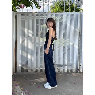 GAGD white Tencel wide-leg jeans for women, simple, loose and drape straight-leg jeans pic 12