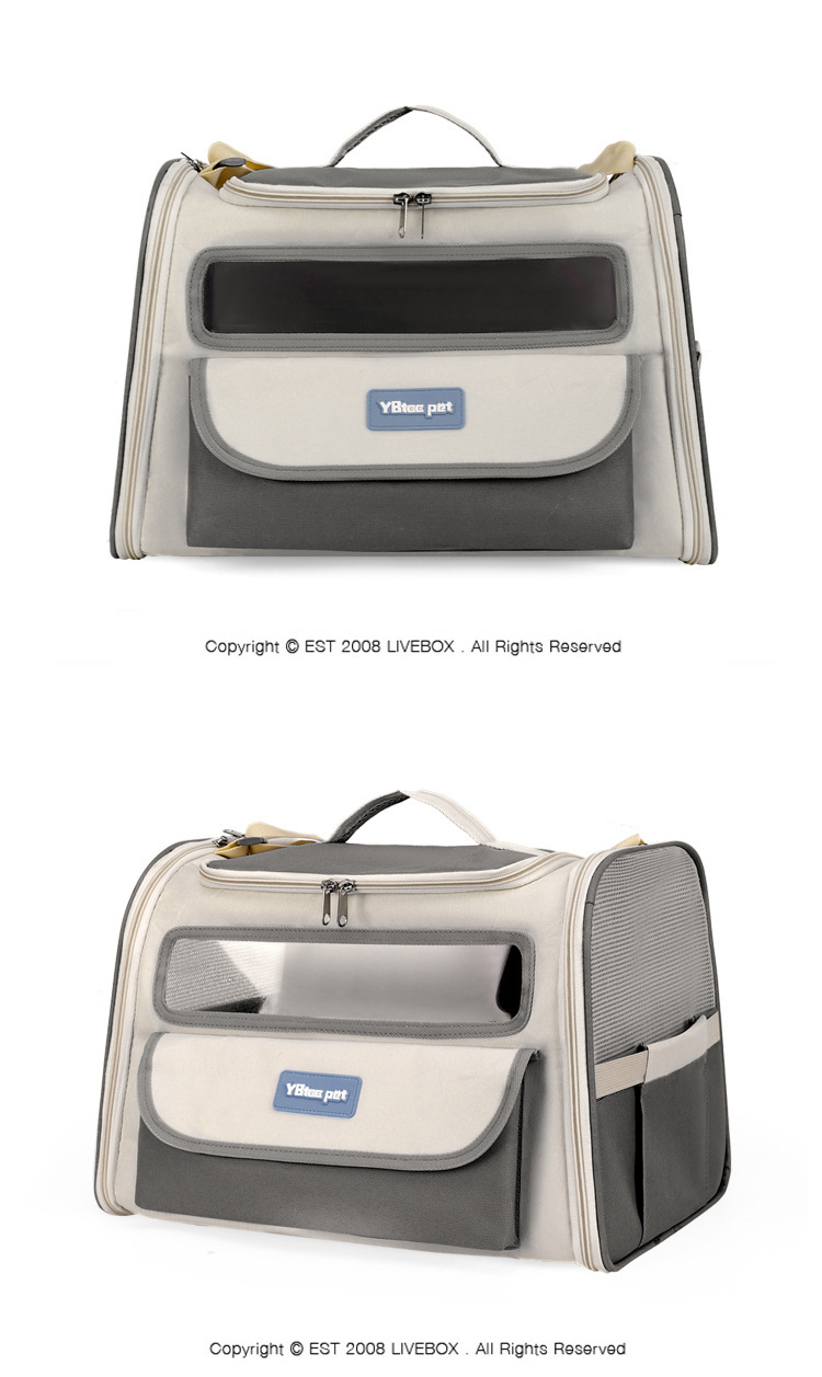 Pet bag for going out, portable single-shoulder cat travel bag, fashionable and simple, foldable, lightweight pet backpack and handbag pic 21