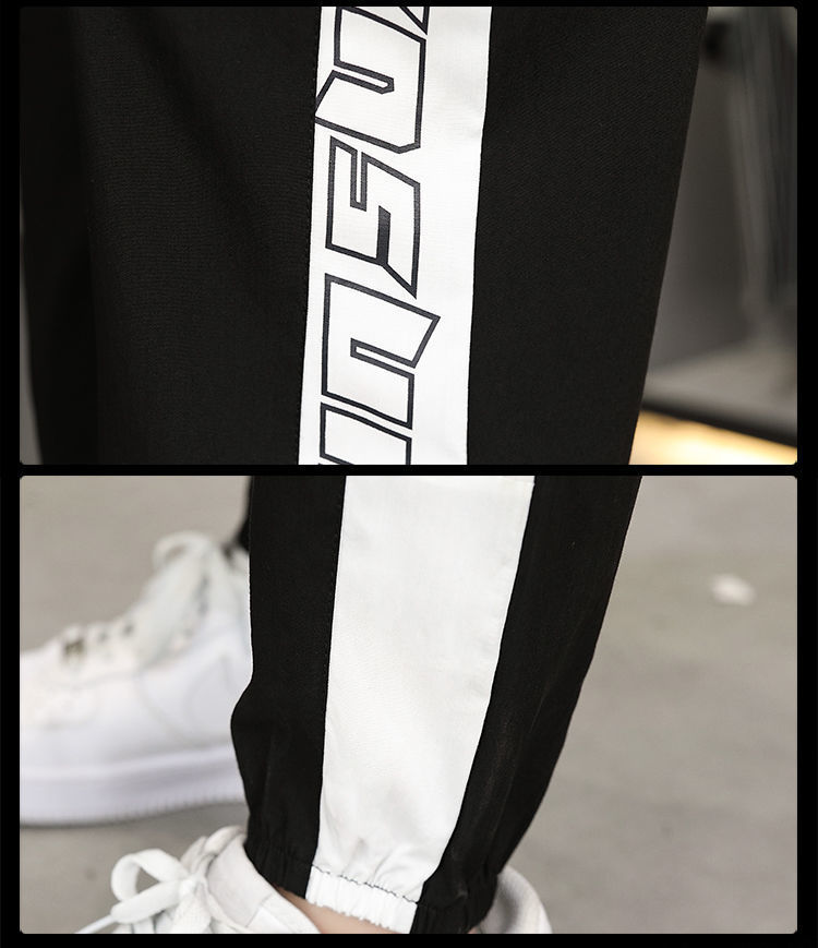 Summer men's short-sleeved T-shirt Ice Silk casual set, Korean style trendy youth sportswear set, Summer two-piece set pic 37