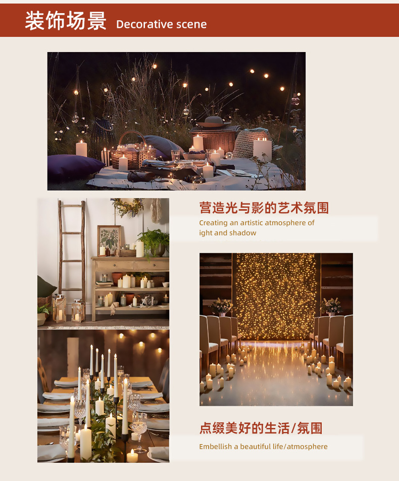 欧洲圣诞节小提灯电子蜡烛灯 LED圆形灯跨境新品装饰摆设礼品风灯详情7