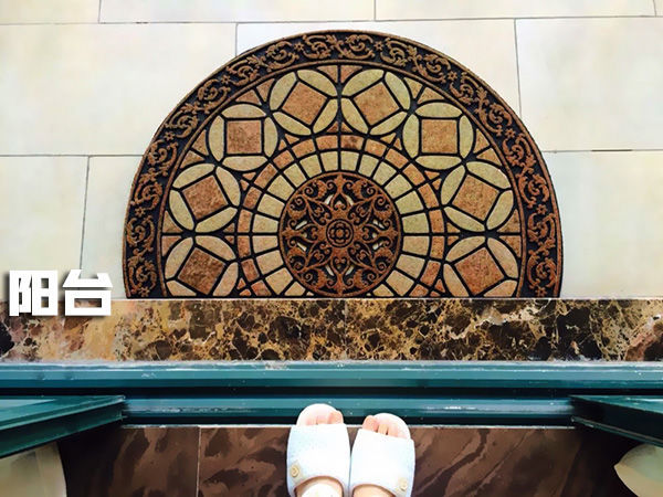 欧式大门口地垫入户门垫半圆形室外门外橡胶塑料门前进门踩脚垫子详情10