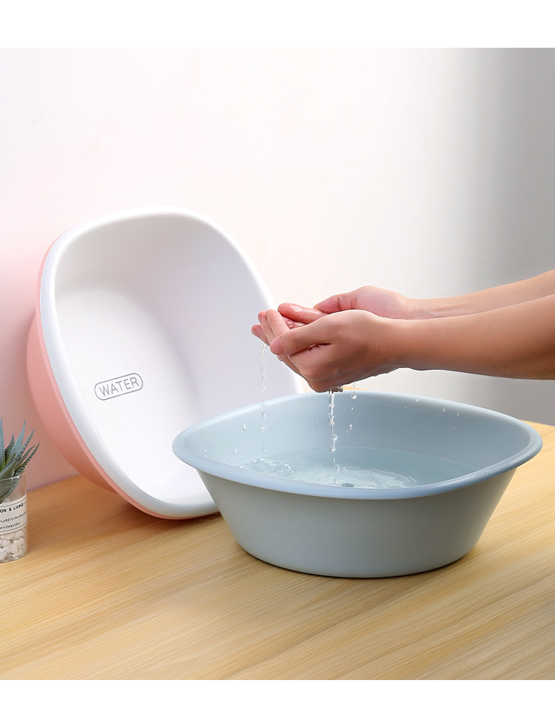 Thickened washbasin, small baby, children and student washbasin, household vegetable washing basin, large plastic foot and laundry basin pic 11