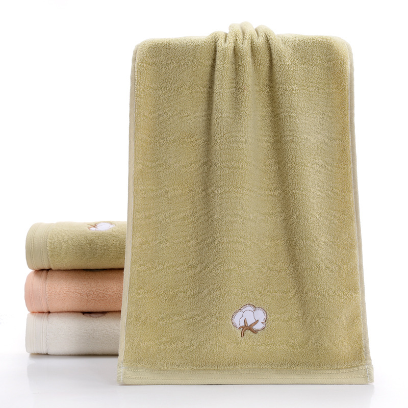 Pure cotton face towel, household adult all-cotton soft, absorbent, thickened gift, return gift, fresh and delicate embroidered towel pic 7