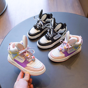 儿童AJ童鞋2022年秋冬款女童加绒高帮运动鞋二棉男童休闲板鞋潮牌详情8