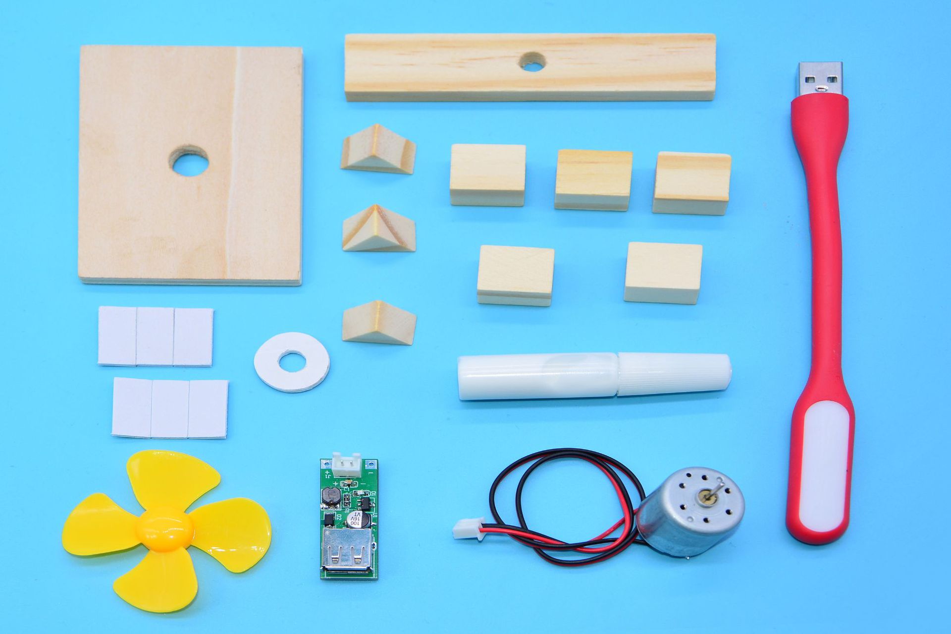 Science experiment, wind power generation lamp, small technology making, DIY material package, science toys for primary and secondary schools, educational and educational pic 7
