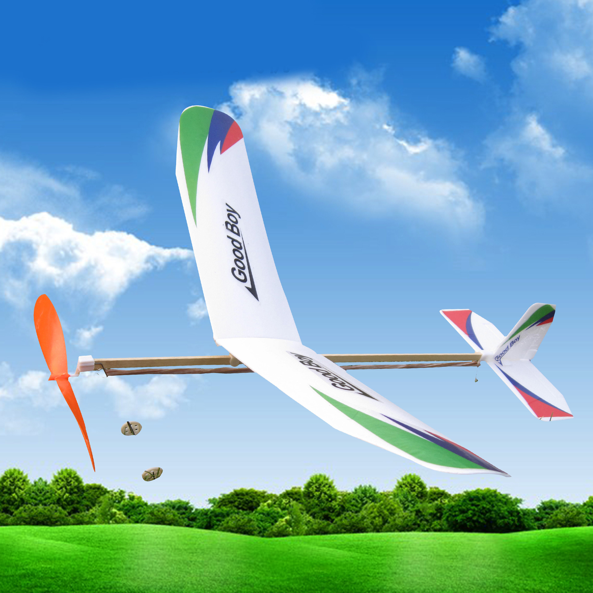 Assembling gliders, magic hand-throwing, hand-tossing, spinning planes, foam paper machines, small technological creations, diy science experiments pic 12