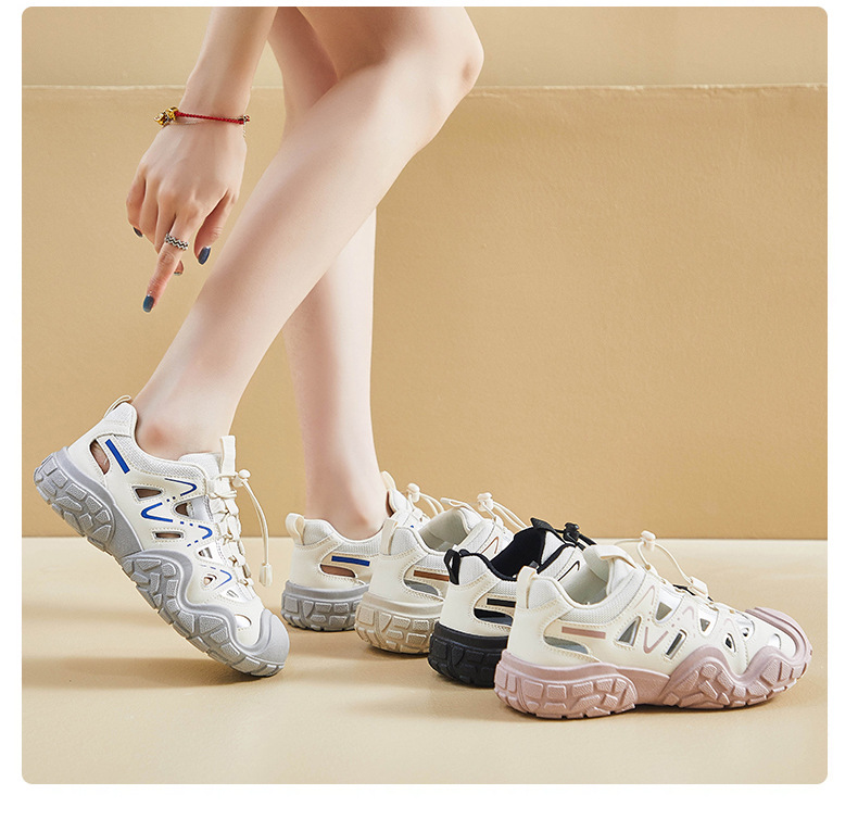 ins韩版新款老爹鞋女2024夏季学生跑步运动休闲镂空透气街拍1571详情10