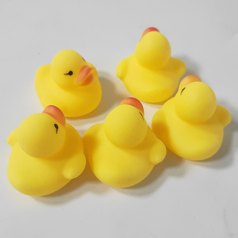 Cross-border water play, little yellow duck pinching and chirping sounds, little duck bathing toys, swimming pool stress relief, milk tea shop small gifts pic 65
