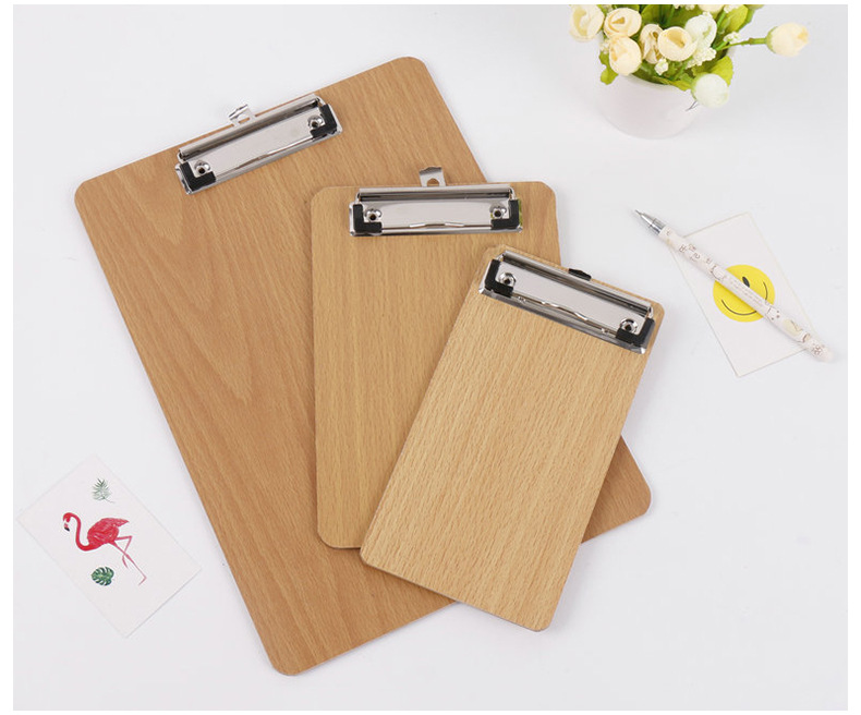 定制厂家供应加厚A4木板夹  木质写字垫板试卷资料文件夹批发详情7