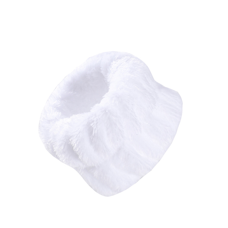 Bow face wash and hair band for girls wholesale solid color white matching makeup simple sweat-wiping wrist band flannel hair band pic 77