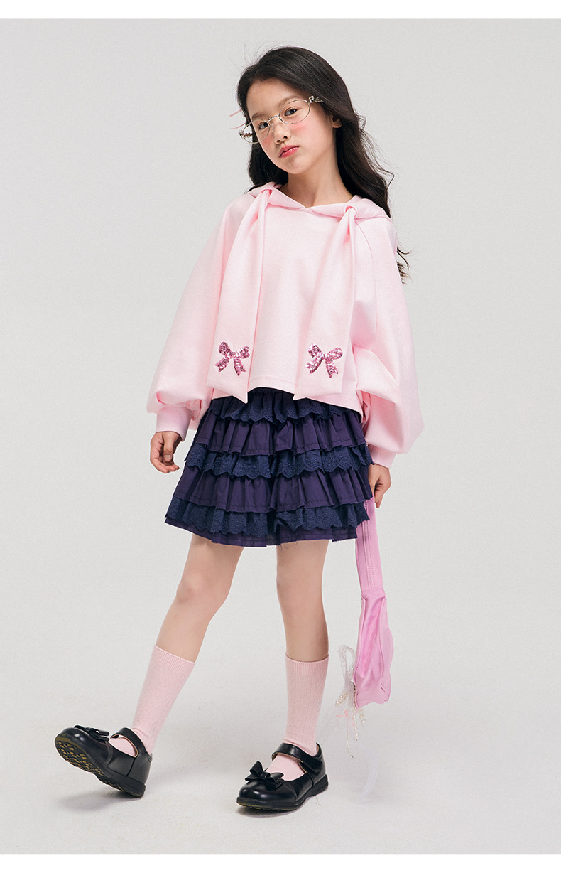 女童卫衣春款2025新款洋气小女孩长袖圆领衣服儿童时髦套头上衣详情13