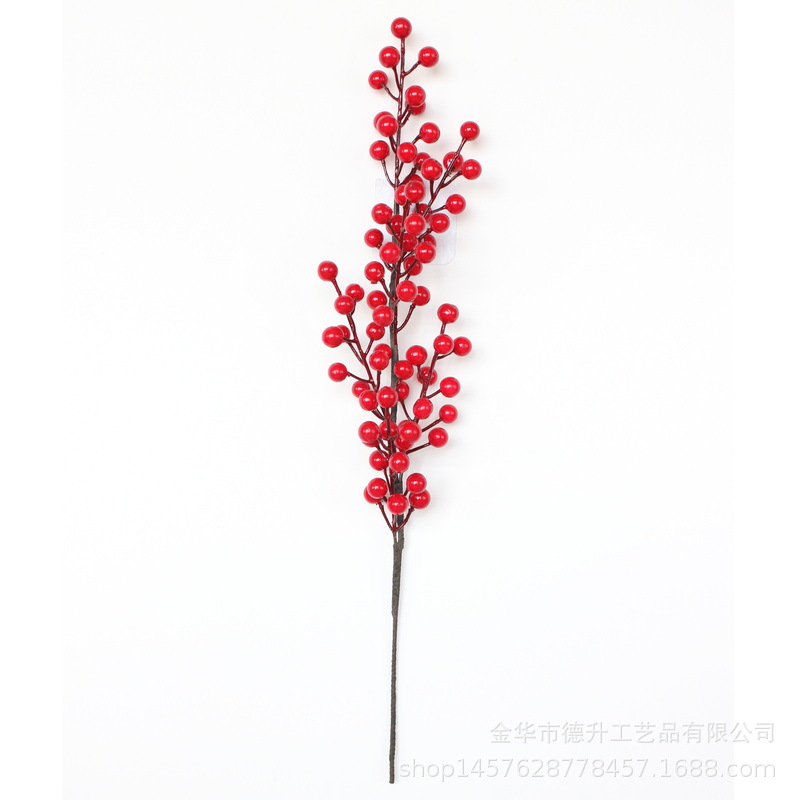 Desheng 2022 New Year Simulation Flower Art, New Year Decoration Flower Arrangement, Money Fruit, Winter green Fruit, Housewarming gift pic 4