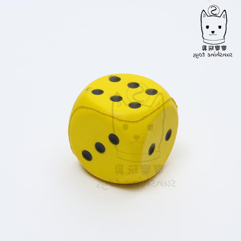 Cross-border factory soft solid dice, pu foam sponge balls, rounded corner squares, large color pieces promotional game handicrafts pic 17