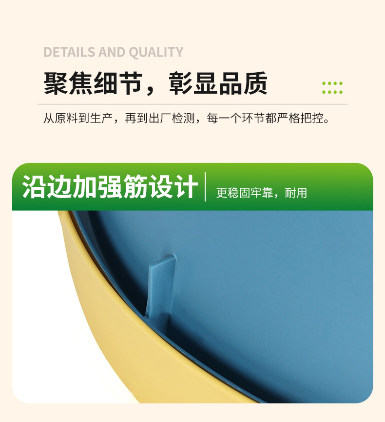 8592塑料家用垃圾桶卫生间客厅厨房垃圾桶卧室餐厅大号垃圾桶纸篓详情8