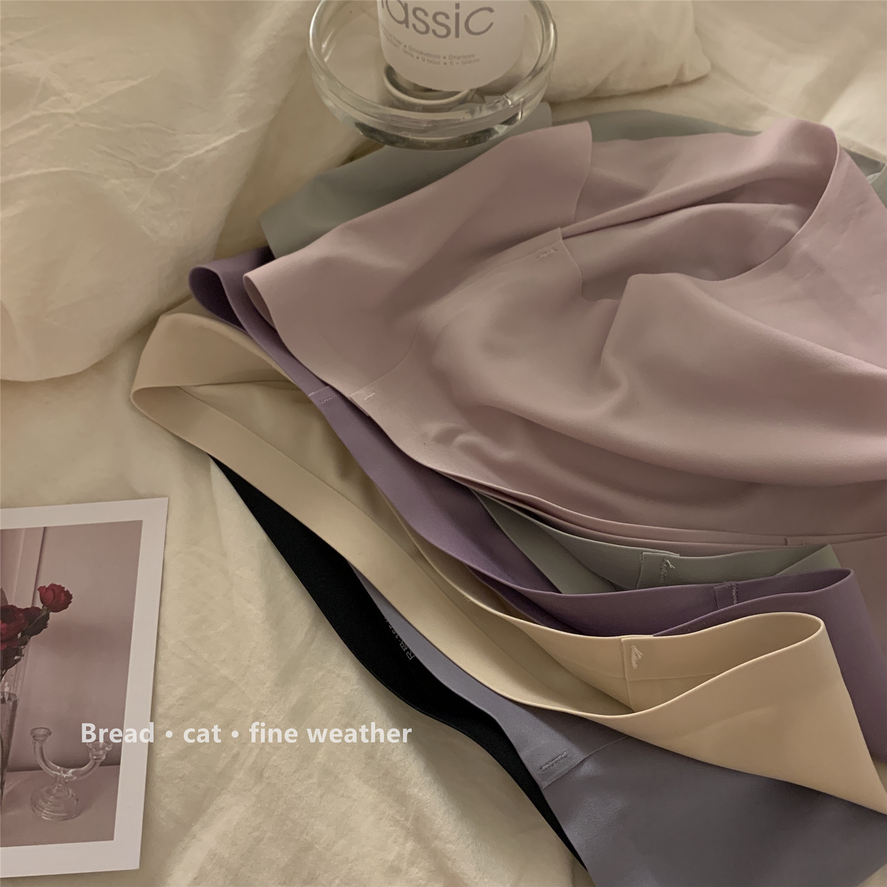 纯色少女冰丝无痕女士内裤纯棉裆部舒适透气速干提臀三角内裤女详情5