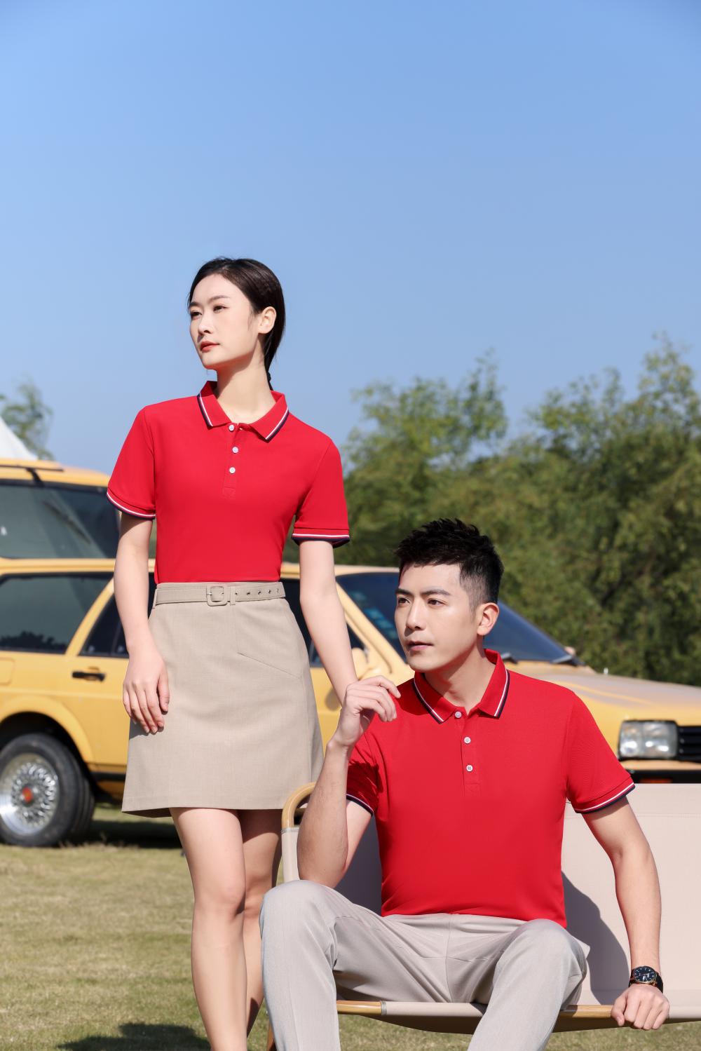 精仿棉polo衫团体工作服定制印字logo广告衫翻领速干短袖刺绣印图详情21