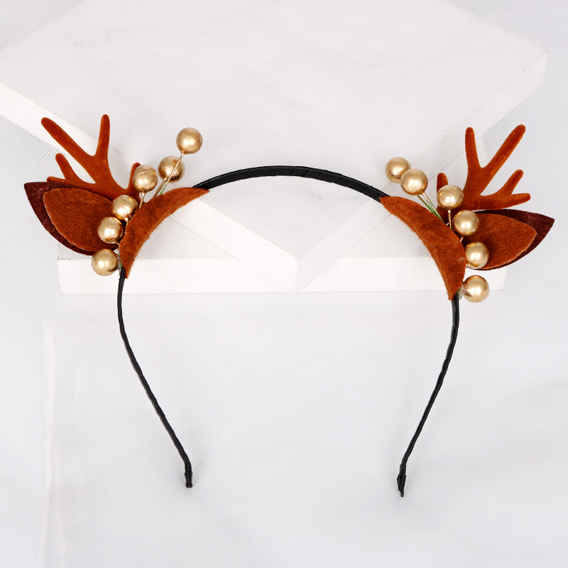 Xinyun Creative Christmas Antler headband Headband Hairpin 2018 New Style Forest Girl Elk Hairpin Hair Accessory pic 2
