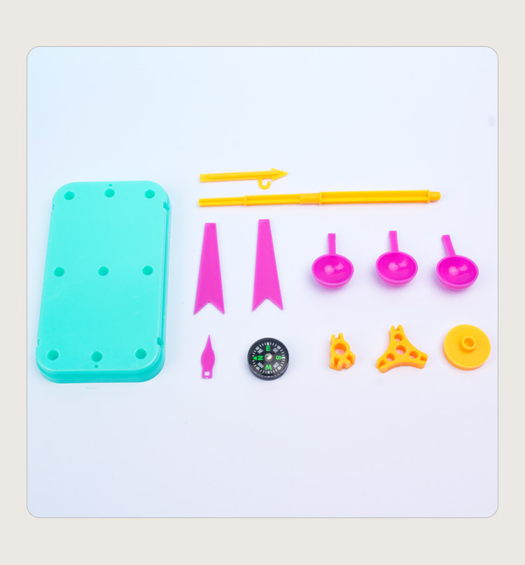 自制风力风向标 小学生科技小制作风速风向仪儿童DIY拼装科学实验详情4