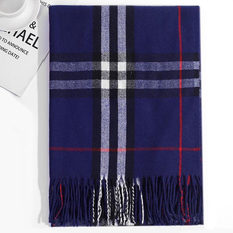 250g冬季经典巴巴格围巾男女百搭加厚保暖围脖仿羊绒流苏披肩外贸详情28