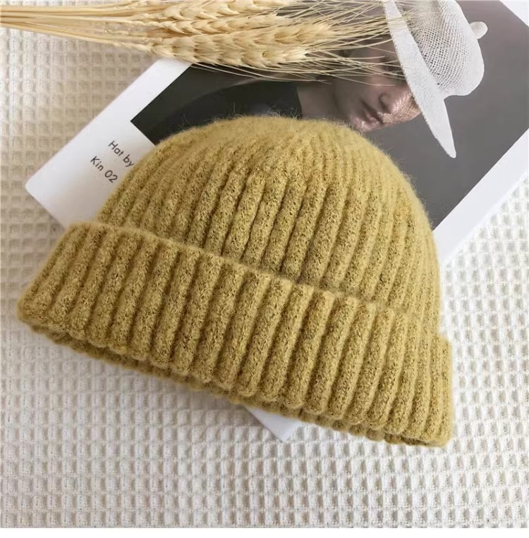 毛线帽子女冬天韩版百搭流氓帽秋冬季保暖冷帽男针织帽ins瓜皮帽详情13