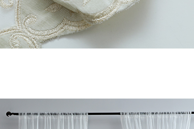 Cross-border exclusive Amazon curtain finished products, American-style embroidered window screens, small curtains, semi-blackout curtains, fabric wholesale pic 18