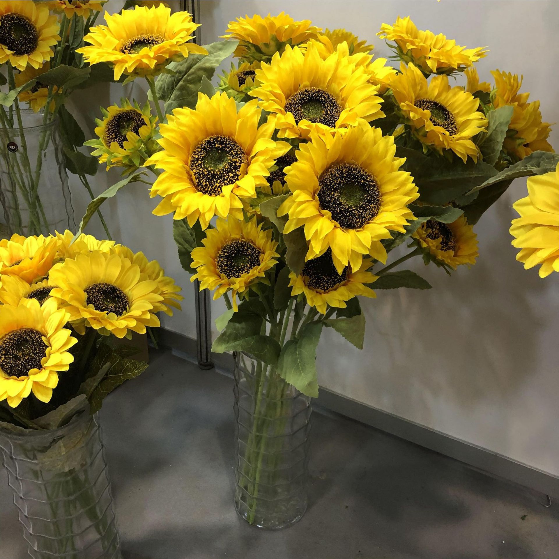 Artificial sunflowers, sunflower artificial sunflowers, kindergarten decorative flowers, floor-standing sunflowers, artificial flowers, artificial flowers pic 1