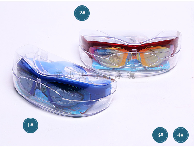 Hot-selling silicone swimming goggles, adult waterproof, anti-fog, UV-resistant swimming goggles, electroplated and wear-resistant gaming glasses wholesale pic 4