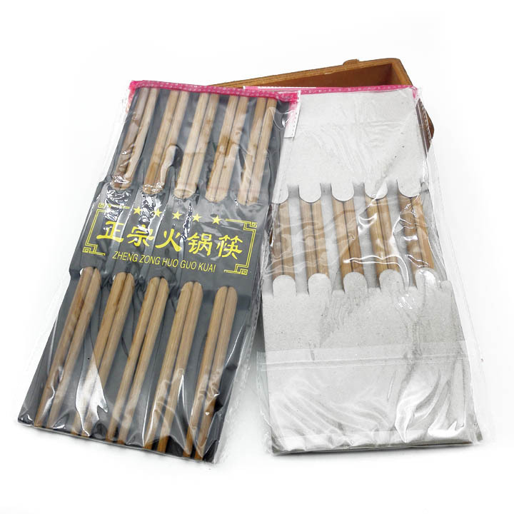 Q1231 五双火锅皇 五双筷子 碳化筷子 厨房 家居用品 筷子批发详情4