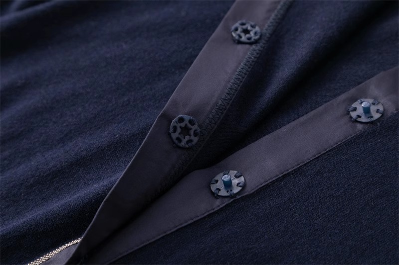 【 Fine-spun Wool 】 Beaded chain simple and intellectual patchwork long-sleeved thin wool knitted cardigan 24 early Autumn new style pic 17