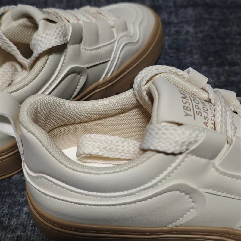 配裙子小白鞋女2024新款透气女鞋chic鞋子休闲厚底板鞋百搭H1378详情15