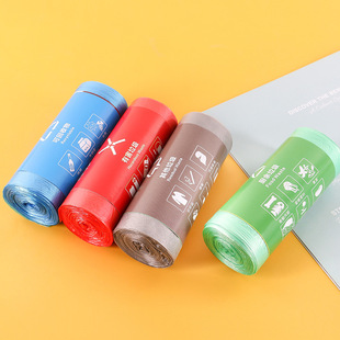 一次性彩色黑色垃圾袋厂家加厚点断式塑料袋家用办公室单卷垃圾袋详情10