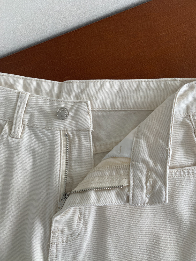 GAGD white Tencel wide-leg jeans for women, simple, loose and drape straight-leg jeans pic 32