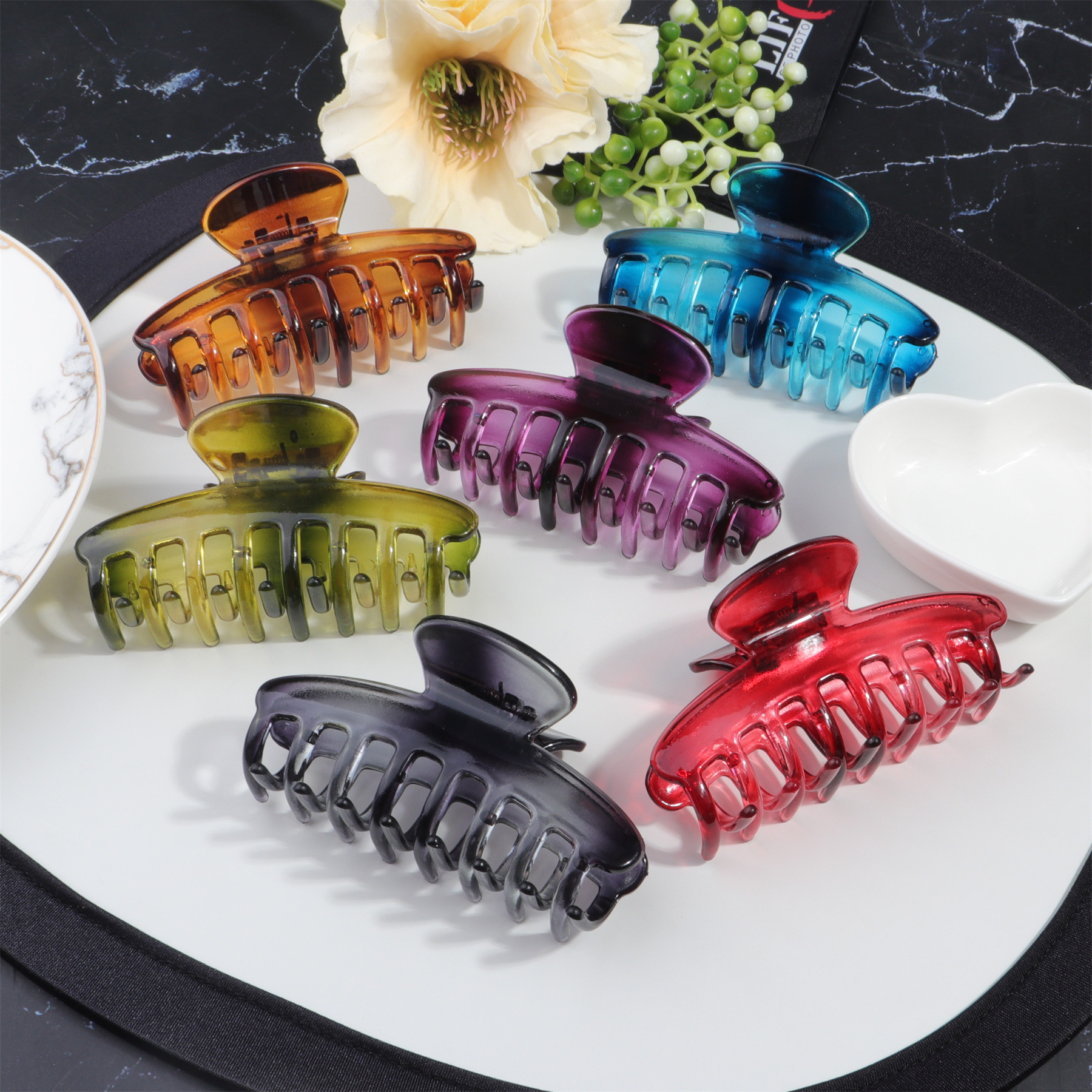 Spring and summer bestsellers: Wheat ear hair clips for women, simple and creative, back of the head hair claw clips, shark clips, hair accessories and headwear pic 7