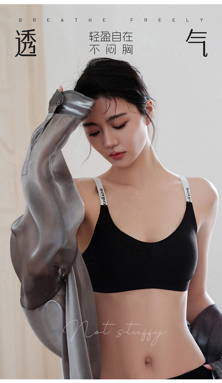 无痕漫画胸内衣女小胸聚拢春夏薄款舒适透气收副乳固定杯运动文胸详情14